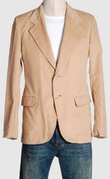 Short Casual Tailor Made Mens Jacket with wide Notch lapels