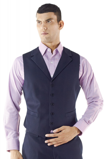 Bespoke blue mens waistcoat Custom Tailored